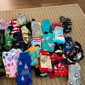 Lot of 45 CRAZY socks